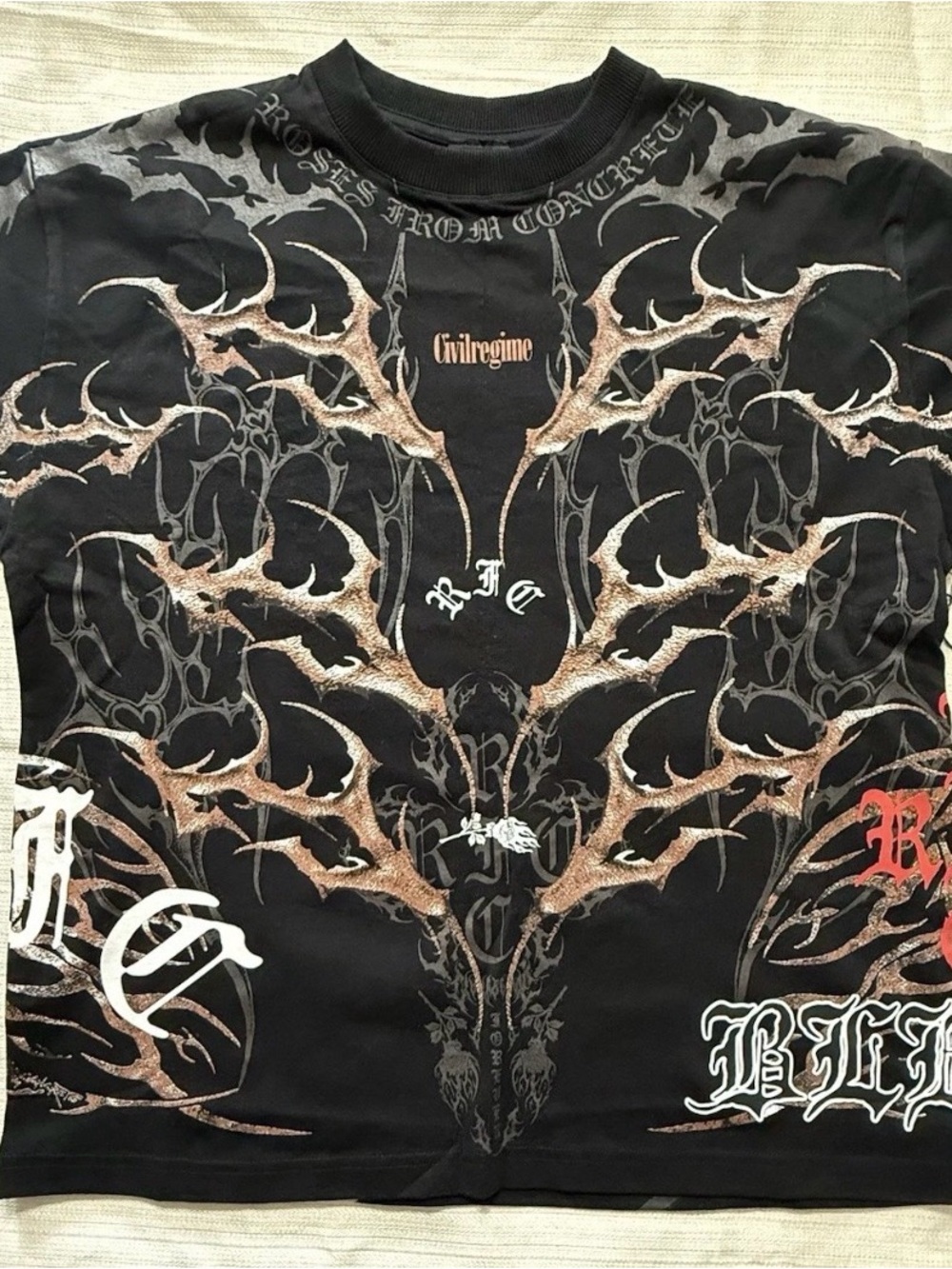 Civil Regime x Bleach Ichigo Bankai Men’s L Black Cotton Graphic Tee - Picture 2 of 10